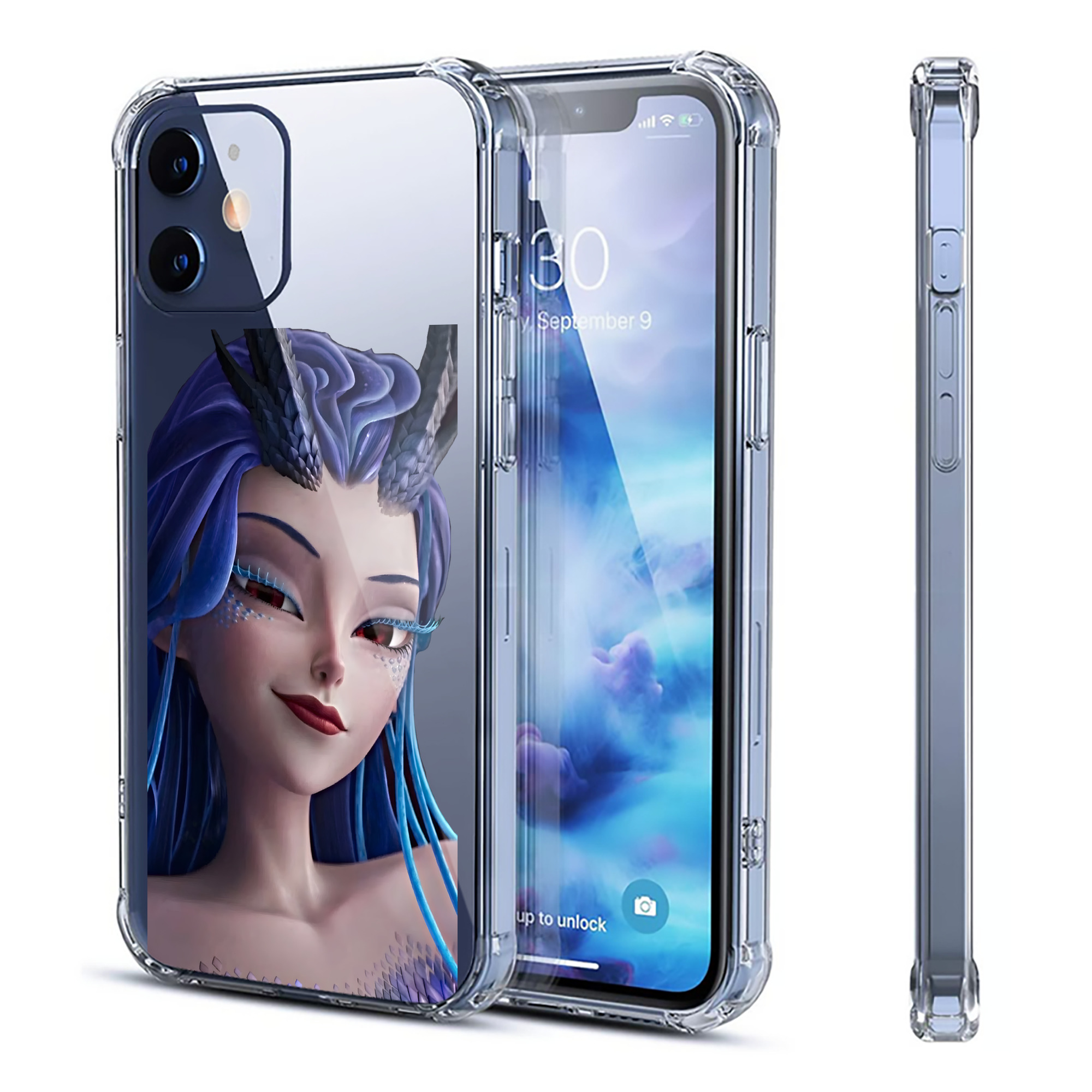 （画像用） Ne Zha 2 ナタ 魔童の大暴れ 【iPhone 12シリーズ対応】透明スマホケース（クリアソフトケース）